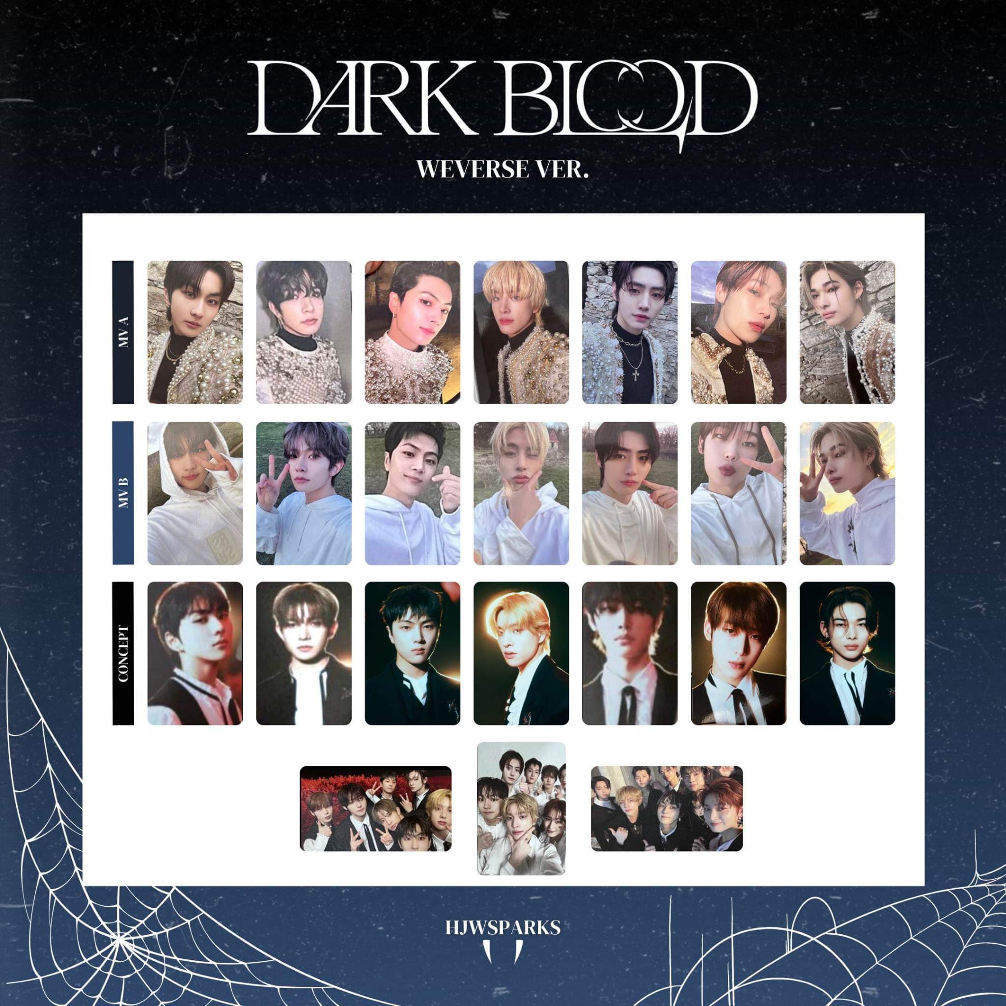 ENHYPEN DARK BLOOD weverse ホログラムトレカ コンプ③ - CD ENHYPEN DARK BLOOD weverse ホログラムトレカ コンプ③ - CD
