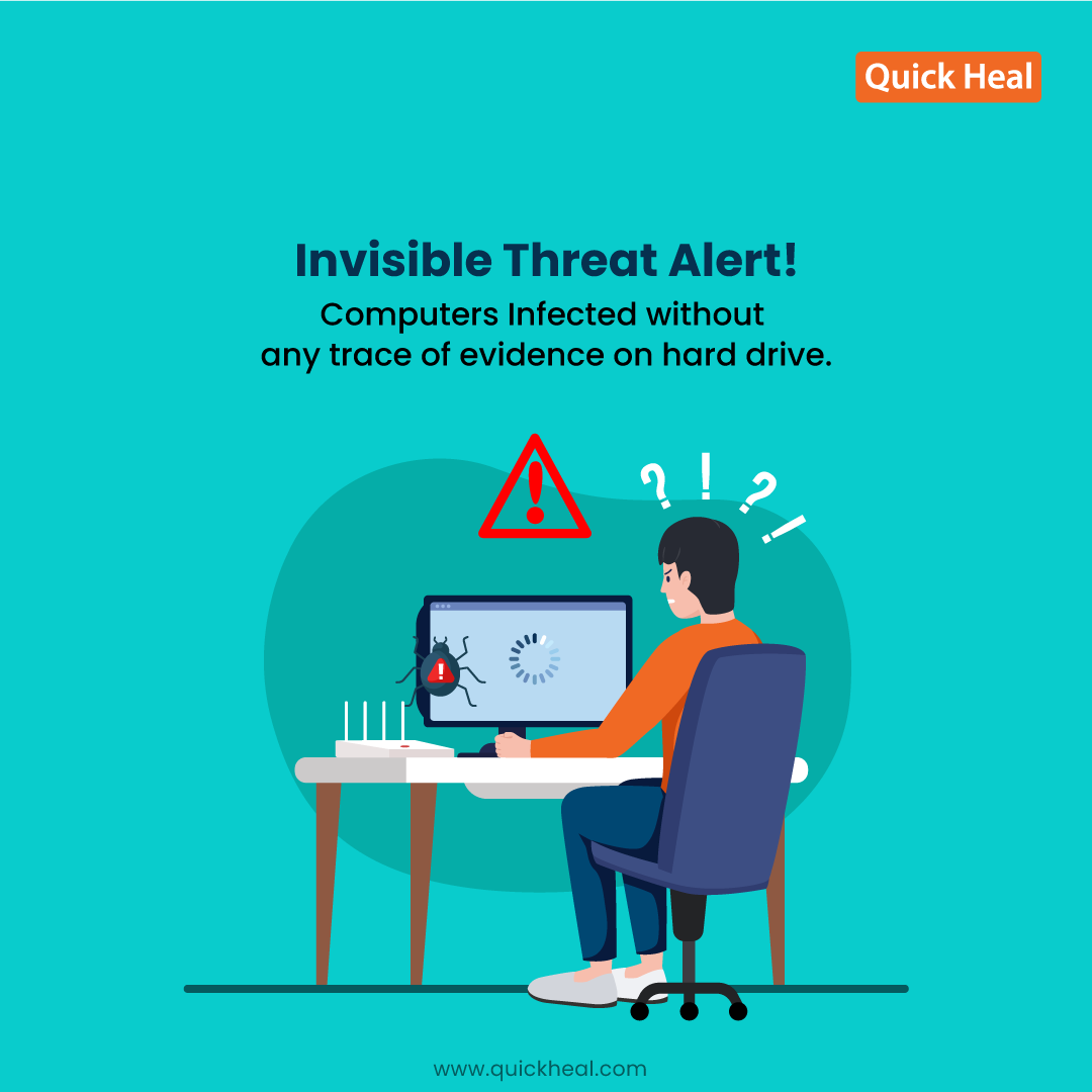 quickheal's tweet image. #FilelessMalware lives in the memory of your computer, making it undetectable by standard antivirus programs. But don&apos;t panic - there&apos;s good news too - it can rarely survive a computer reboot, which means you can easily get rid of it. Stay updated and protected with Quick Heal.