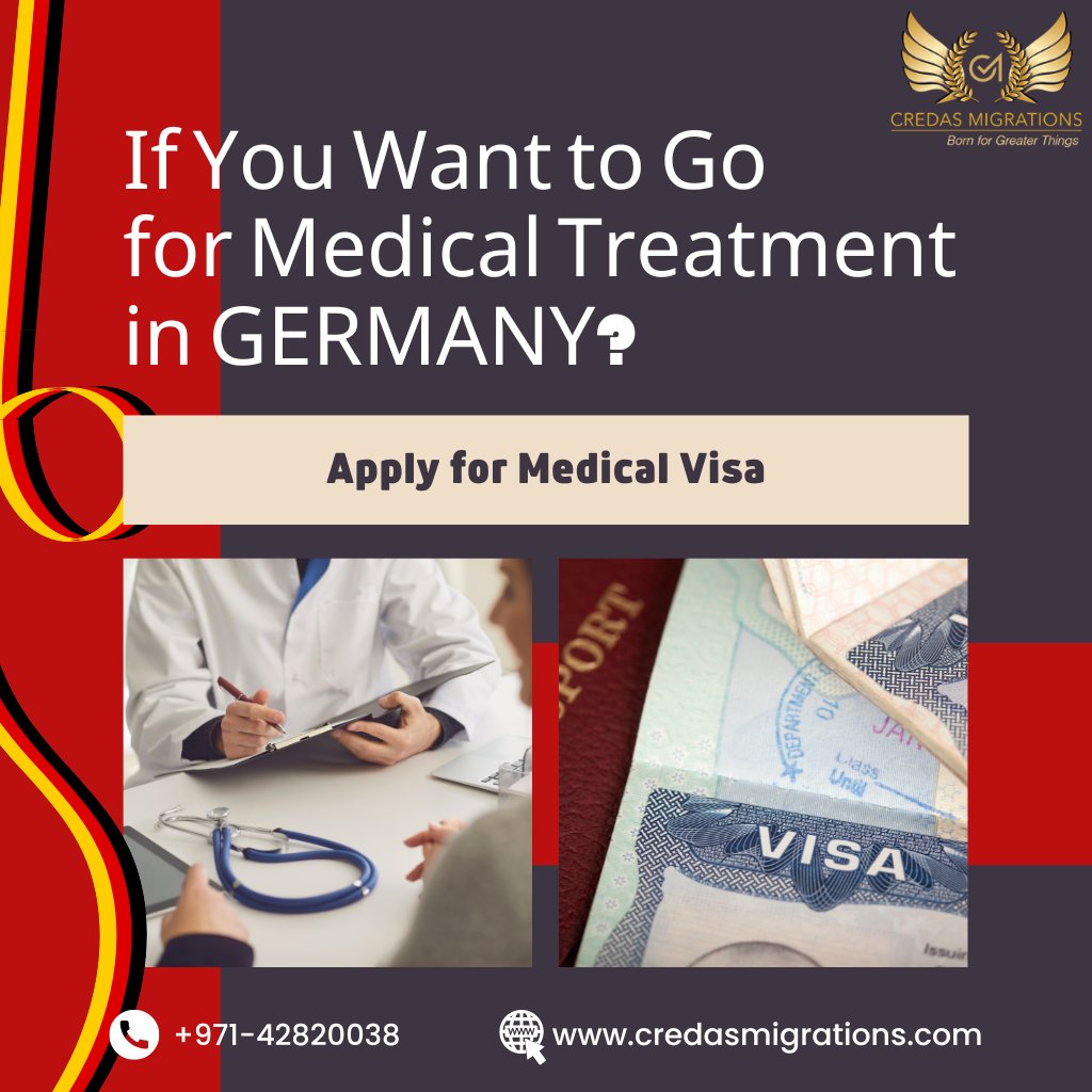 Need a #MedicalVisa to immigrate to Germany🇩🇪 for medical treatment? Our experienced immigration consultants specialize in providing the best immigration services available.

#Healthcare #Hospital #surgery #medical #MedicalService #MigratetoGermany #Germanyvisa 
#MedicalTreatment