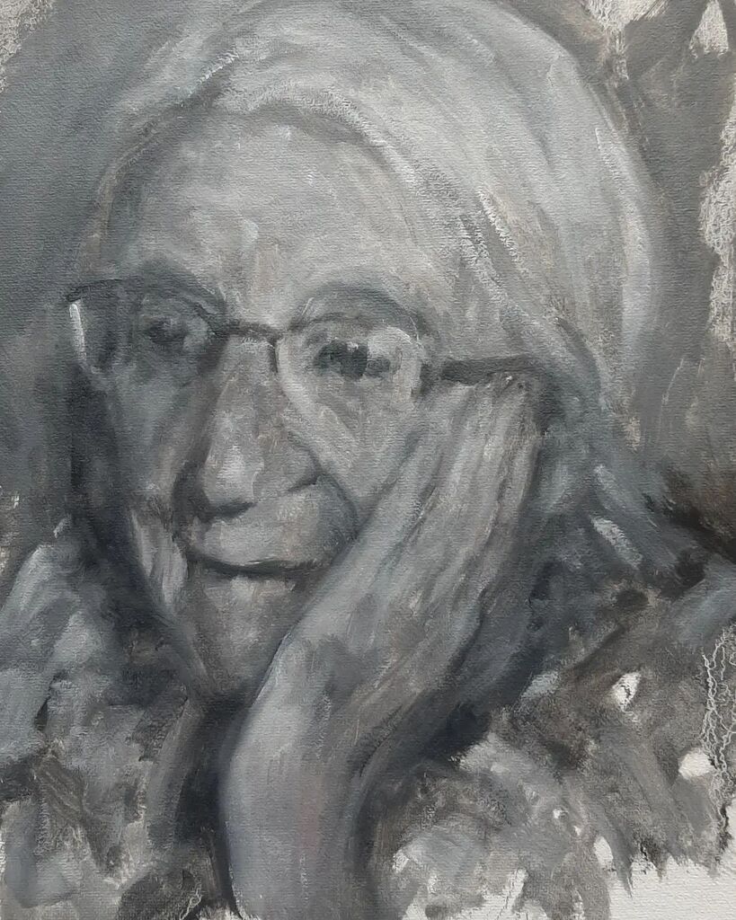 chowdgw's tweet photo. Sketch of Mrs V, wife of Mr V. Love of his life ❤️

#portraits #oilportraits #portraitartist https://t.co/CWFT32fTQF