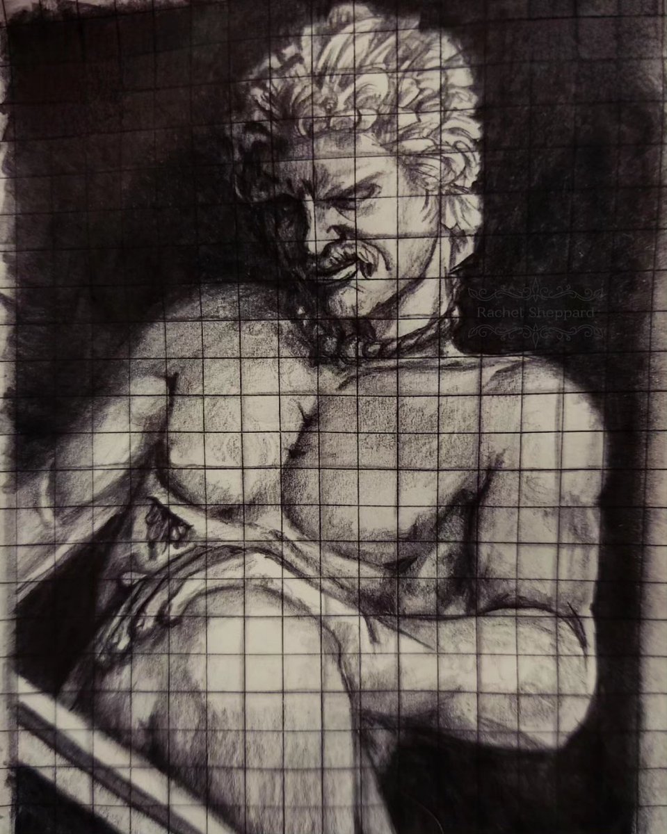 Another mini! The angle of the piece really changes the tone for me 🤔 Thoughts? #art #artist #sketch #sketching #graphite #graphitesketch #Ticonderogapencils #romanart #romansculpture  #sculpturedrawing #studyingthemasters #TrustTheProcess #practice