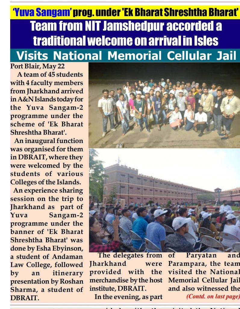 BRAITiians's tweet photo. Thanks...The print media
@AICTE_INDIA @EBSB_YuvaSangam @jamshedpur_nit @MediaRN_ANI @PBMC_ANI @PIB_India @ https://t.co/FG0LY4P7Ve