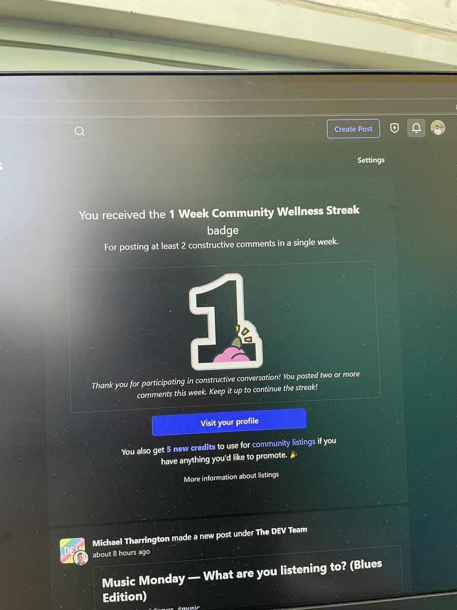 adii_mathur's tweet image. What an amazing way to start the day! Thrilled to announce that I&apos;ve earned my first badge on @ThePracticalDev! #AchievementUnlocked #DevBadges