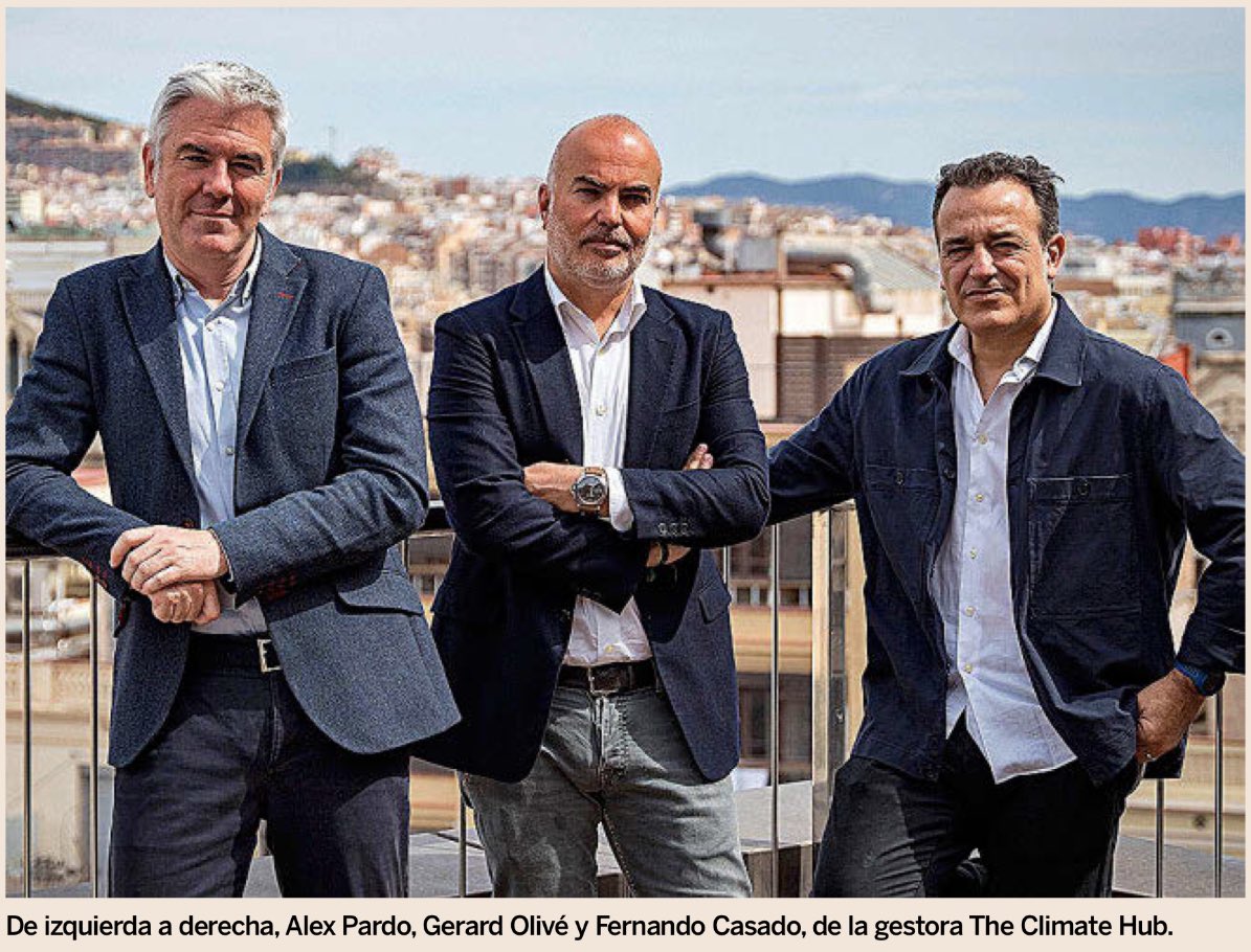 Los promotores de The Climate Hub son Sorigué, Antai y Fernando Casado. Mucho viejo rockero en esta foto