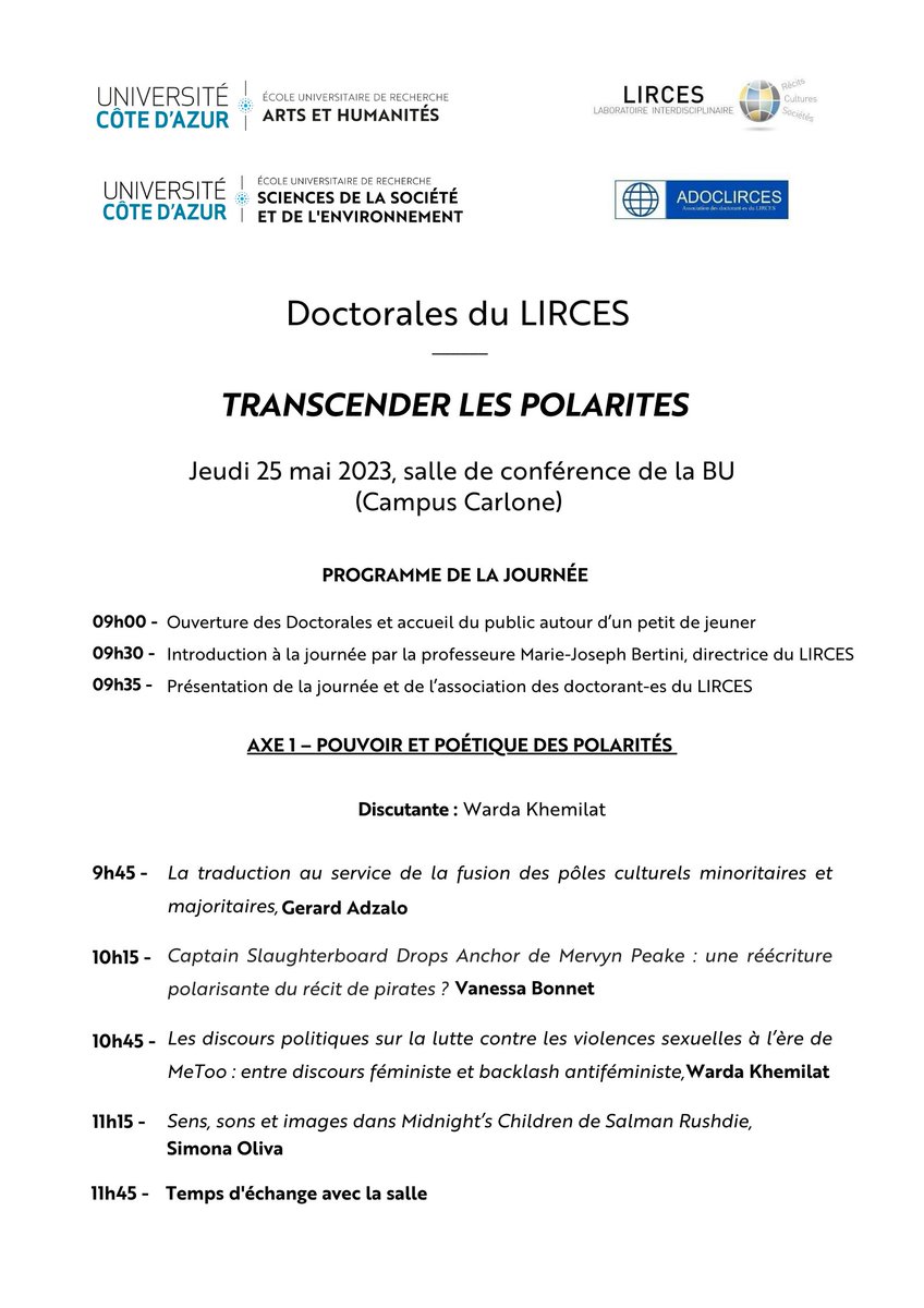 Ecole Universitaire de Recherche CREATES tweet media