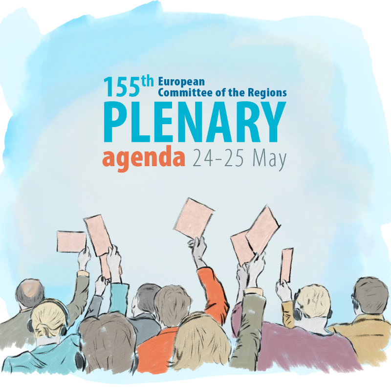 EU_CoR's tweet photo. The 155th #CoRplenary starts today! Here are the main debates on the agenda, 

🔹promoting equality, diversity &amp; inclusion at local and regional level
🔹preparing for and dealing with crises
🔹mid-term review of the Multiannual Financial Framework

Check the full programme 👇