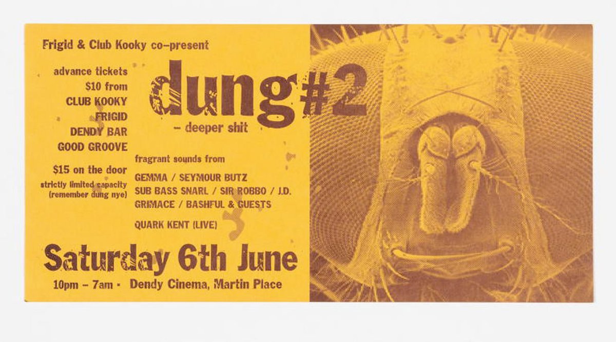 While FRIGID that <a href="/sebchan/">Seb Chan</a> and I (aka <a href="/subbasssnarl/">Sub Bass Snarl</a>) ran with Sir Robbo and later Prince V was primarily a laid back Sunday arvo/early-eve of interesting DJs and live acts, occasionally we would throw a proper knees-up, such as on NYE or a long weekend... 1/3