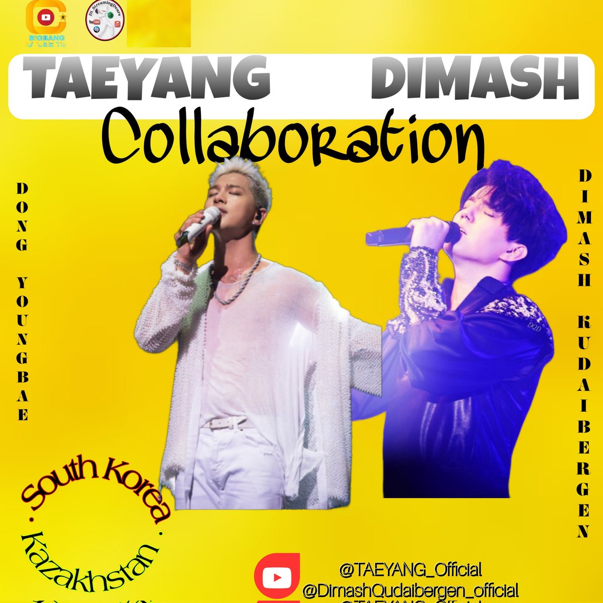 YouTube_Team05's tweet image. 📺YouTube Team

TAEYANG &amp;amp; DIMASH COLLABORATION

In partnership of @Di_Renaissance_ ,the collaboration was made

📌Please check guidelines for further information.

Upload your proofs here VIPs:
drive.google.com/drive/folders/…

@Realtaeyang 
@dimash_official 
#TAEYANG
#DimashQudaibergen