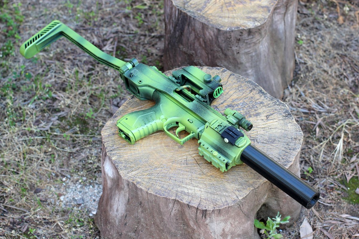 AirPower3D's tweet image. AirPower3D Fast Cheetah 6" Long Mock Silencer for Umarex TAC Airsoft Gun and Airgun blastersbb.myshopify.com/products/copy-… Fake compensator; no legal implication nor tax stamp required. #cosplay #LARP #suppressor