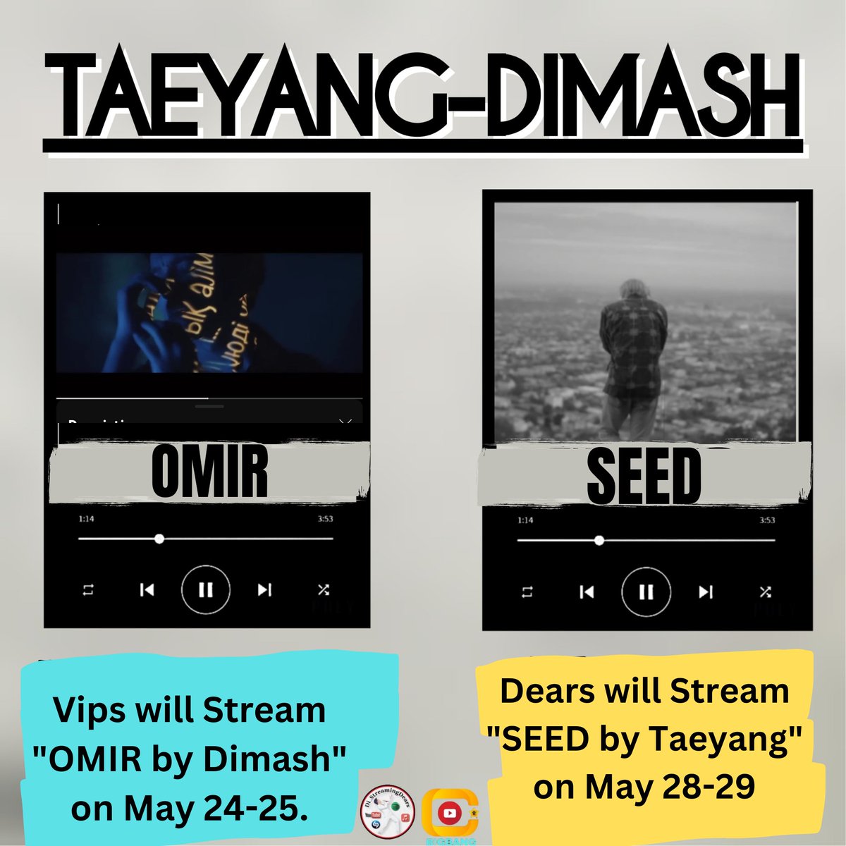YouTube_Team05's tweet image. 📺YouTube Team

TAEYANG &amp;amp; DIMASH COLLABORATION

In partnership of @Di_Renaissance_ ,the collaboration was made

📌Please check guidelines for further information.

Upload your proofs here VIPs:
drive.google.com/drive/folders/…

@Realtaeyang 
@dimash_official 
#TAEYANG
#DimashQudaibergen