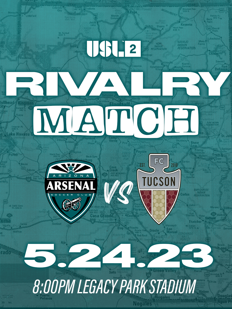 AZArsenalSC's tweet photo. Make sure to ✅ those 🗓️'s for this Wednesday for our @USLLeagueTwo &amp; @USL_Academy Rivalry Matches vs @FCTucson!

 #bleedTEAL https://t.co/fZdwegIgZK
