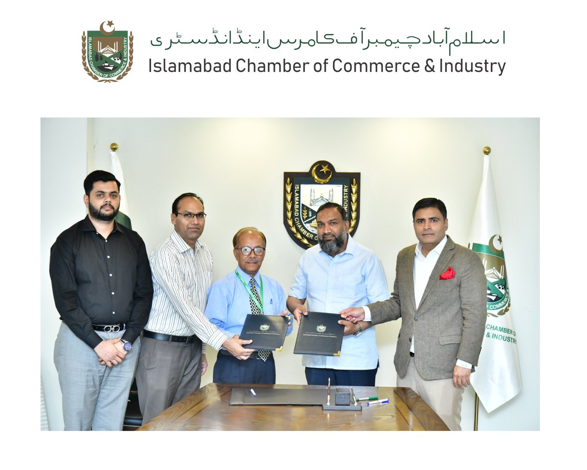 IslamabadCCI's tweet photo. Islamabad Chamber of Commerce and Industry (ICCI) has signed a Memorandum of Understanding with Citi Lab to facilitate members and their families
#ICCI @bakhtawarizafar @faadwaheed @azharulislamzafar #MoU #citilab #discount #facilitate https://t.co/D5optqd3ag