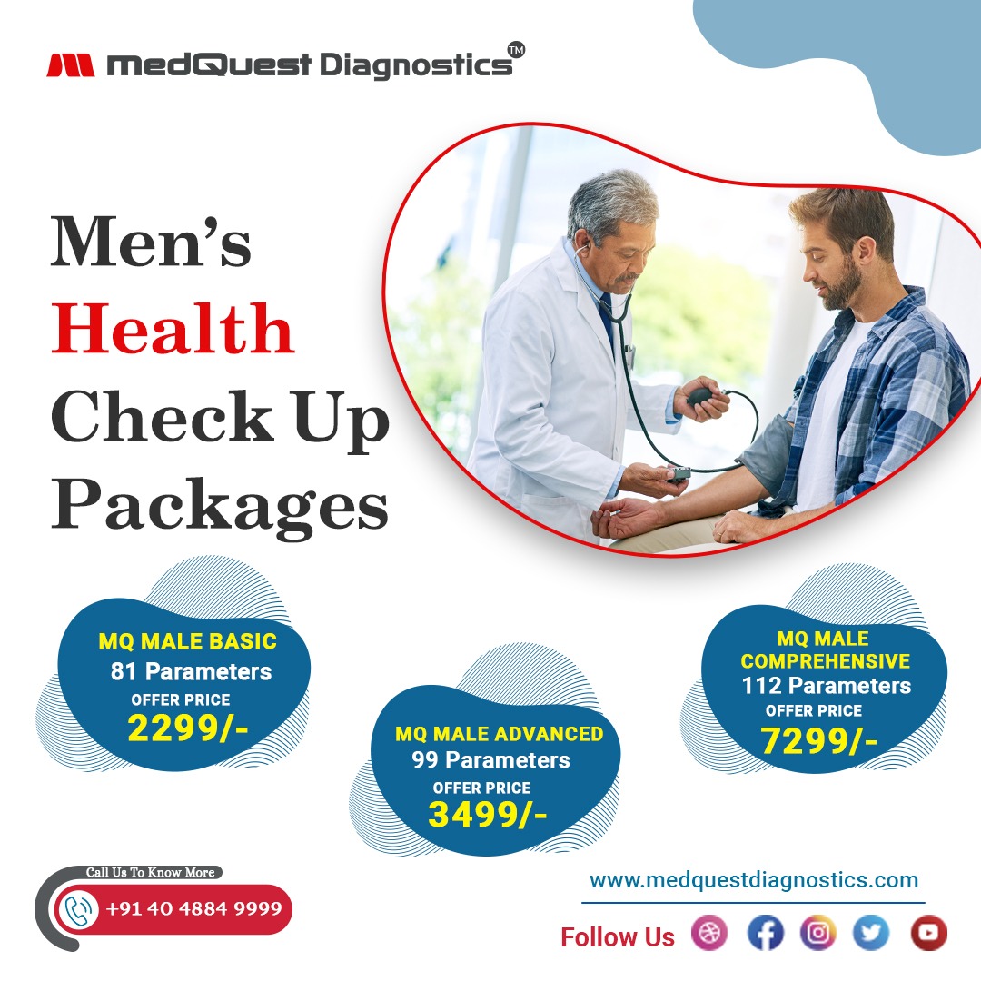 Men's Health Check Up Packages

Med quest Health Packages
call us to know more at +91 040 4884 9999
medquestdiagnostics.com
#medquestdiagnostics #diagnostics #hyderabad #healthpackages #healthcheckup
