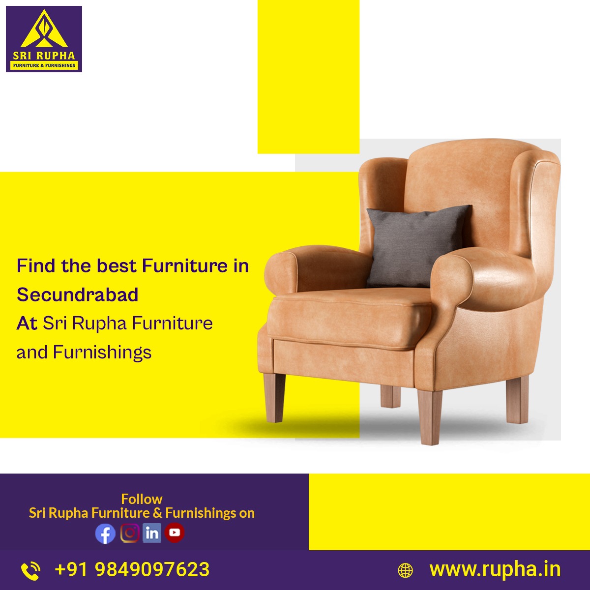 Find the best Furniture in Secundrabad At 𝗦𝗿𝗶 𝗥𝘂𝗽𝗵𝗮 𝗙𝘂𝗿𝗻𝗶𝘁𝘂𝗿𝗲 𝗮𝗻𝗱 𝗙𝘂𝗿𝗻𝗶𝘀𝗵𝗶𝗻𝗴𝘀

𝘽𝙞𝙜 𝙤𝙛𝙛𝙚𝙧𝙨 𝙛𝙤𝙧 𝙮𝙤𝙪 𝙜𝙚𝙩!! 𝐆𝐞𝐭 𝐡𝐮𝐠𝐞 𝐛𝐞𝐧𝐞𝐟𝐢𝐭𝐬.
Call Now: 9849097623
#ruphafurniture #rupha #furniture #furnituredesign #furnituremaker