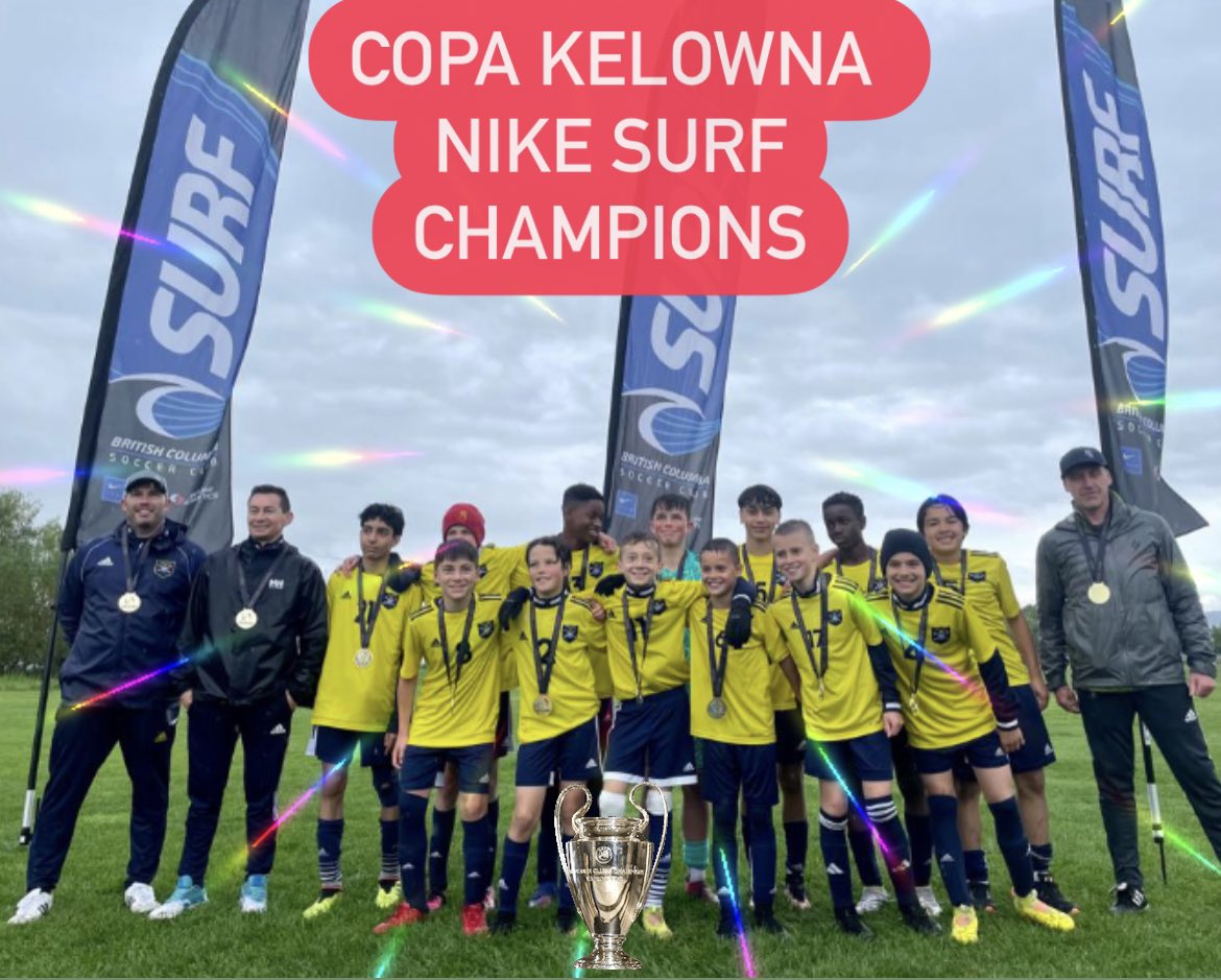 <a href="/calgary_rangers/">Calgary Rangers</a> FC10 Boys are champions of the Copa Kelowna Nike Surf Showcase tournament 🥇#surfsoccer