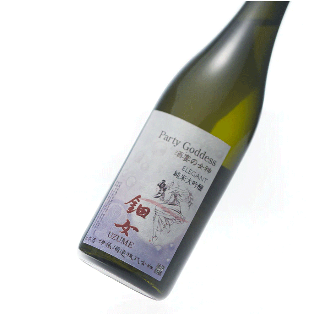 Japanpage_Sake's tweet photo. 最初の香りがそのまま味わいになる日本酒。

- 甘めでしっかりと旨味があるエレガントな一本
　 Party Goddess 鈿女 / UZUME 純米大吟醸 Elegant (720ml)

伊藤酒造のParty Goddessシリーズ。
https://t.co/tKayJdmqFq

#日本酒がある新しい時間を考えよう
#japanpagesake #sake https://t.co/ISIDAYwhM6