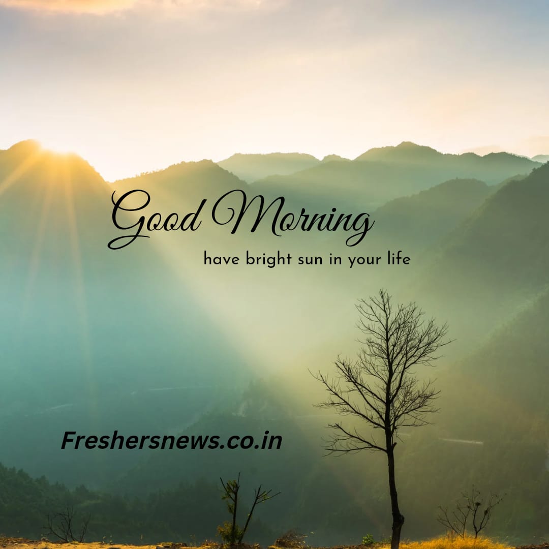 GOOD MORNING 
#freshersnews #goodmorning  #haveagreatday #enjoyyourday #happytimes