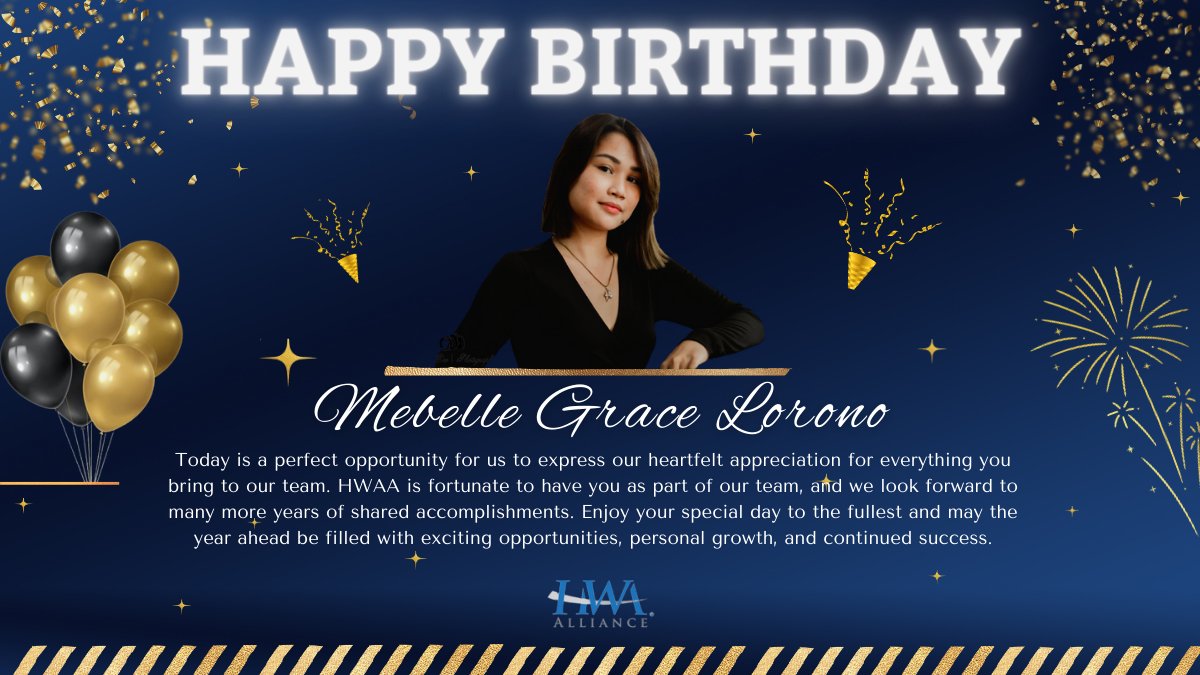 HWAAlliance's tweet photo. Happy Birthday, Mebelle! https://t.co/6pzi9WbTS3