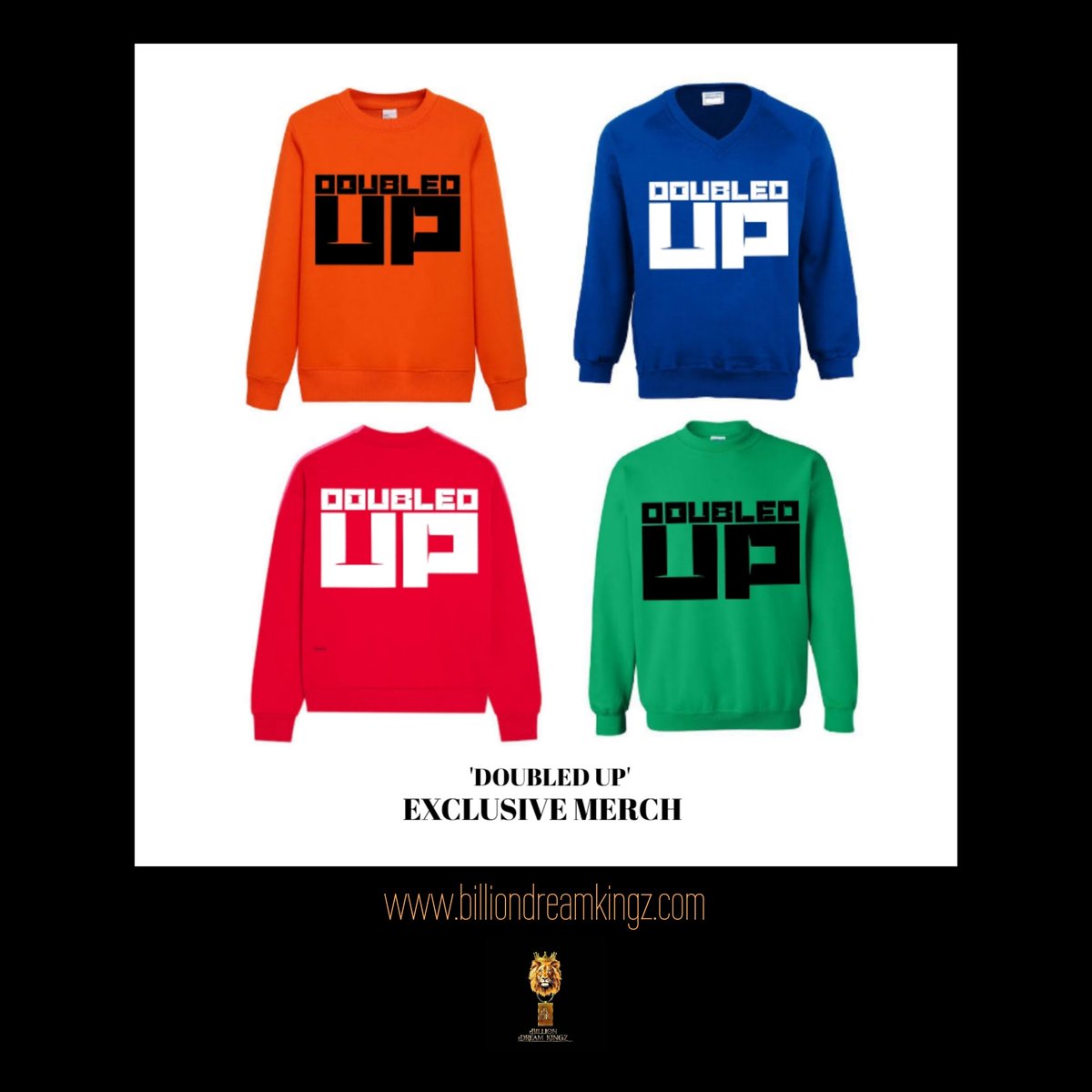 #Fanluv the #DoubledUp anniversary exclusive merch still available and selling go #ShopNow

Cc: @bdk_kingz