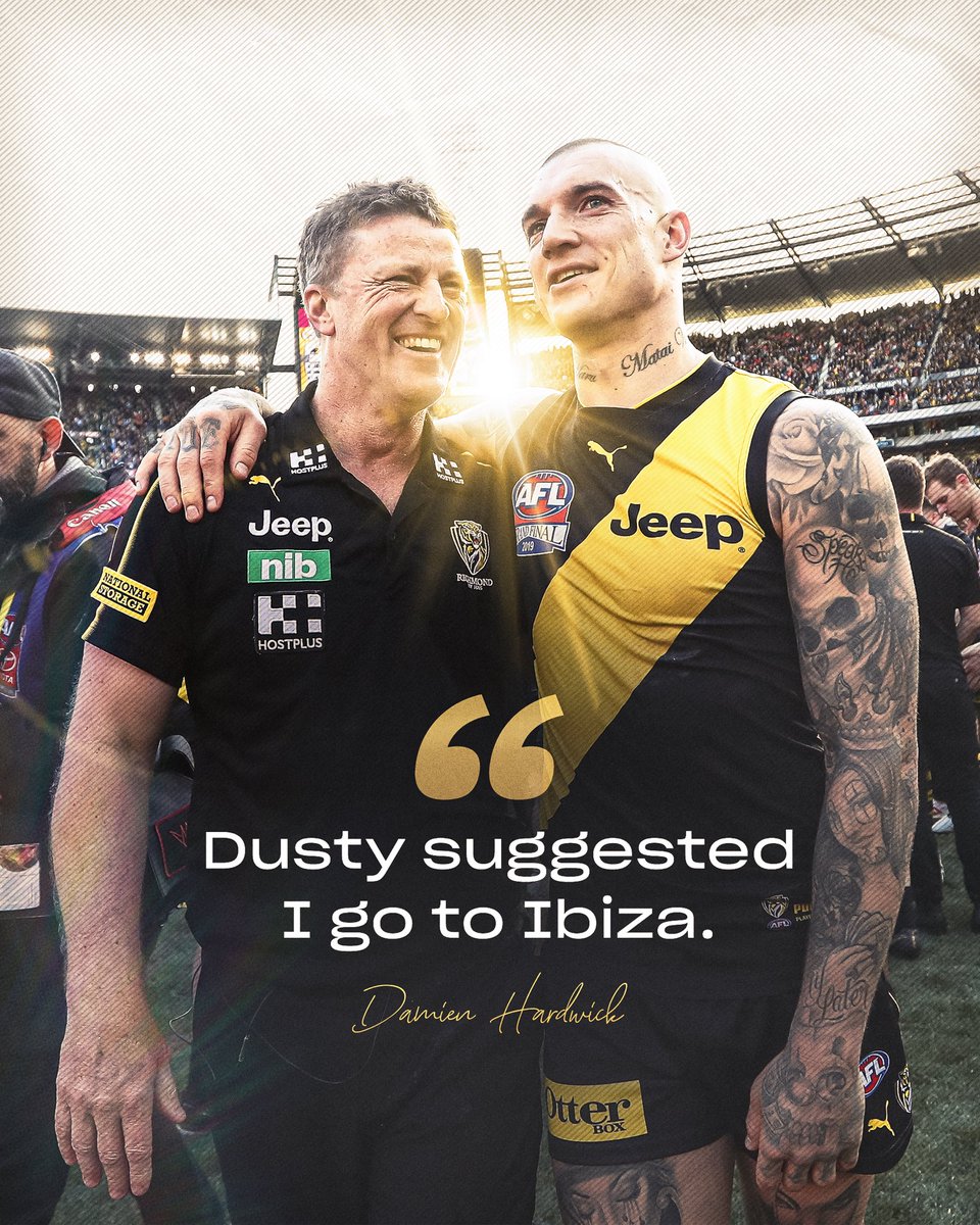 Words of advice from <a href="/DustinMartin4/">Dustin Martin</a> 😂✈️