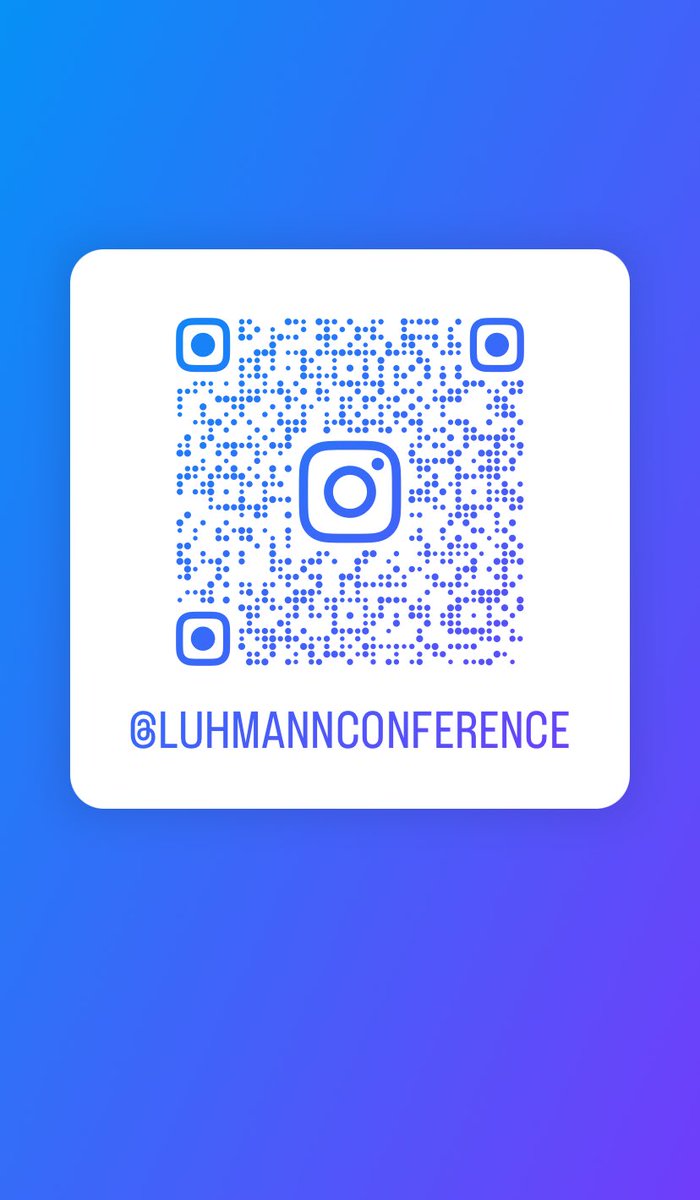 luhconference's tweet photo. #luhcon is now on #Instagram 🤓🥳 We are looking forward to connect with you there - please #follow and #share!
#sociology #niklasluhmann #conference #cybernetics #luhmann https://t.co/liEetBlCh8 https://t.co/HBCTZL2jB6