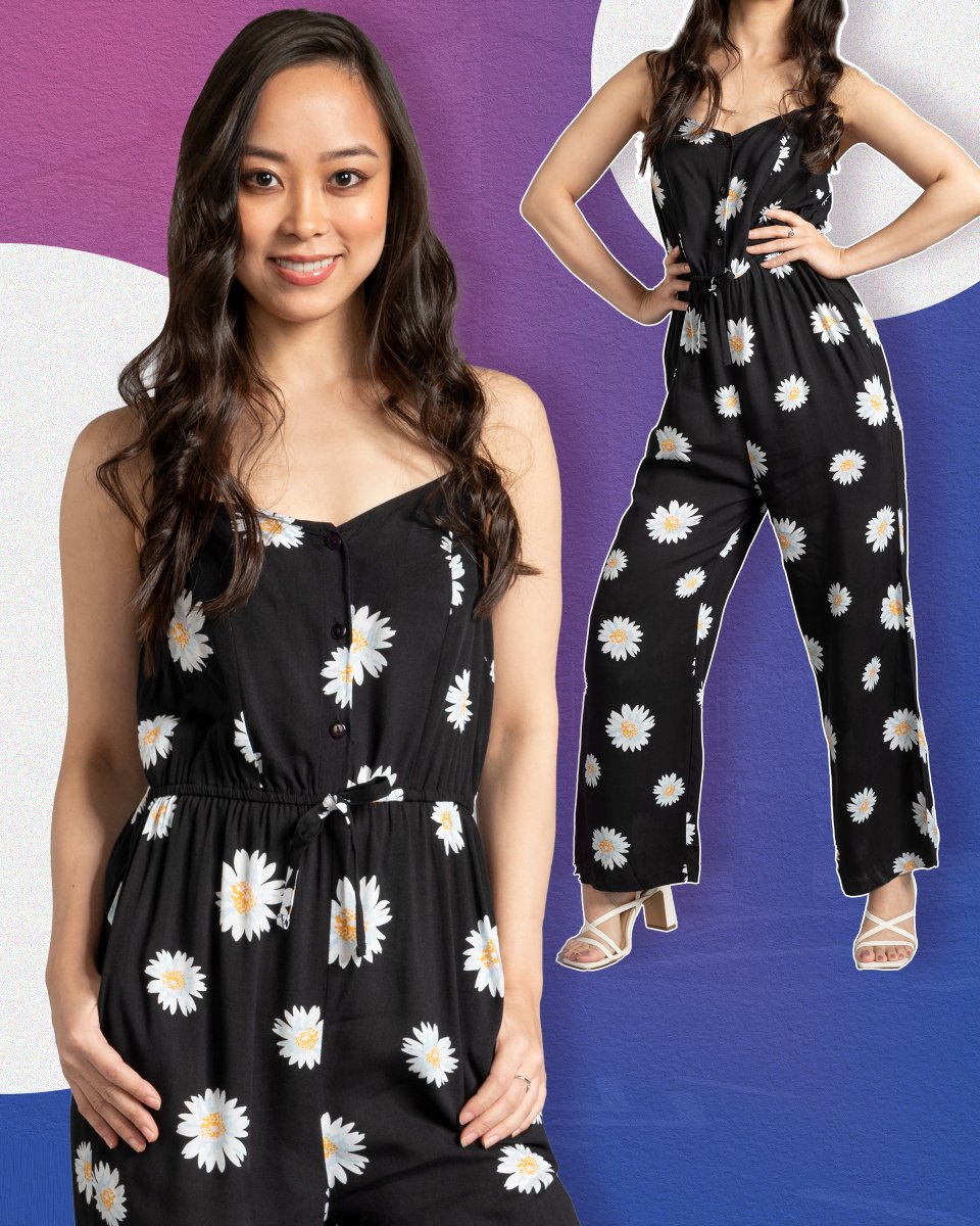 Some trends never go out of style. Jumpsuit gang raise your hand!🙌

#Snapdeal #UrbanMark #JumpSuit #BlackLovers #Prints #FloralPrint #Fashion #Style #TrendyLook #WomenWear #WomenOutfit #ShopNow #OnlyShopOnSnapdeal