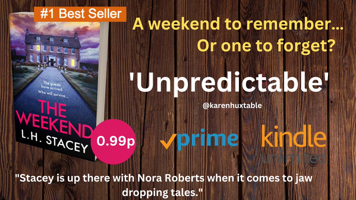 🌟 🌟 🌟 🌟 🌟
Can Lizzie survive... 
THE WEEKEND?
🌟 🌟 🌟 🌟 🌟
Find out here: amzn.to/3ZgFIoo
🌟 🌟 🌟 🌟 🌟
#KindleUnlimited #AmazonPrime #psychlit #thriller #BookBoost #BooksWorthReading #BookTwitter #bestselling #99p