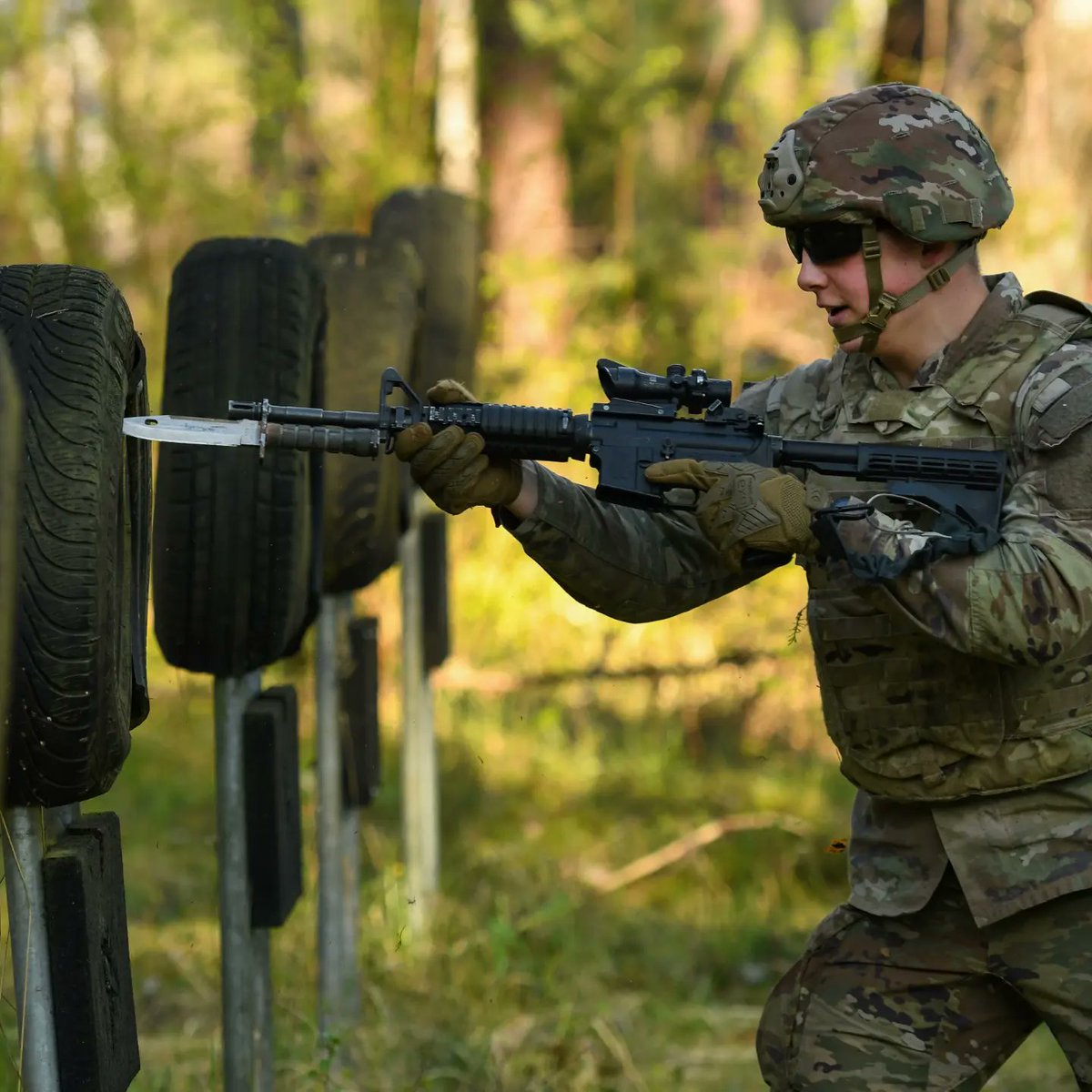#TrainingTuesday  🪖 1st Squadron (Airborne), 91st Cavalry Regiment tackled the Bayonet Assault Course at @7thATC's Grafenwoehr Training Area earlier this month.

@USArmy📸 by Markus Rauchenberger
  
#TrainedAndReady #beallyoucanbe 

@173rdAbnBde @USArmyEURAF @DeptofDefense
