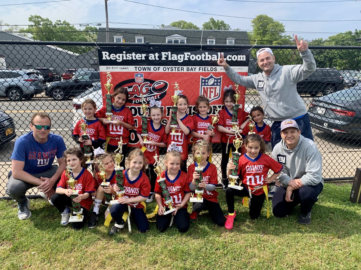LIFFL1984's tweet photo. Team Yenchman.                              2023 Spring LIFFL/NFL FLAG.              6u Girls Division                                    Long Island Champions https://t.co/oTVLSXUuyc