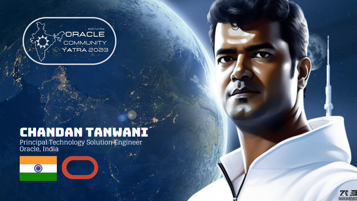 We're thrilled to announce Oracle Principal Technology Solution Engineer Chandan Tanwani @tanwanichandan is joining us at #OCYatra2023. The next big thing starts here!

Register Now bit.ly/OCY2023
@Oracle @oracleugs @oracleace @Oracle_India @OracleDevs @oracledevcomm