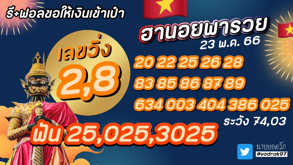 yodrak97's tweet photo. 🙏วันรวยมาแล้ว แตก 3 ตัวตรงๆ 1000000%✅ 
23 พ.ค. 66 🕉️ 💰

✴️ เว็บแนะนำมีทุกหวยบนโลก 👉🏻 https://t.co/Ae0TTSQXmI
💰เว็บเล่น 4 ตัว 👉🏻 https://t.co/lLkycUdZDi

#หวยลาว #หวยลาววันนี้ #หวยฮานอย #หวยวันนี้  #หวยนายยอดรัก #หวยงวดนี้ https://t.co/W89E6rNncF