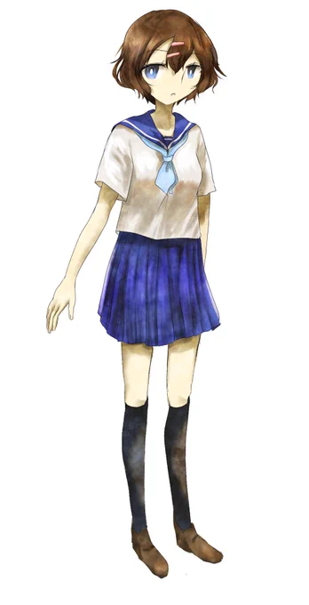 シュタゲ風に塗ってみたりなどした 由良ちゃん