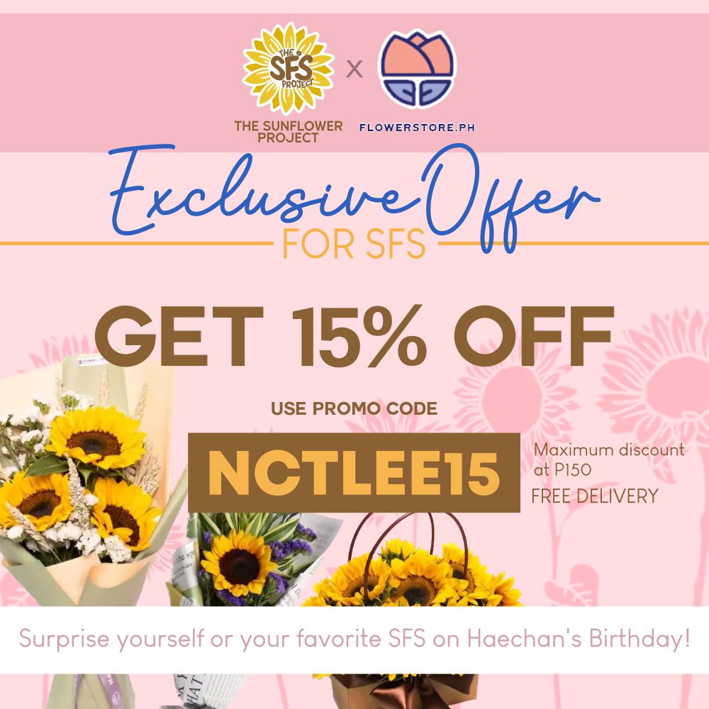 The Sunflower Project on Twitter "Celebrate Haechan's day with a sunflower! 🌻 Grab yours at