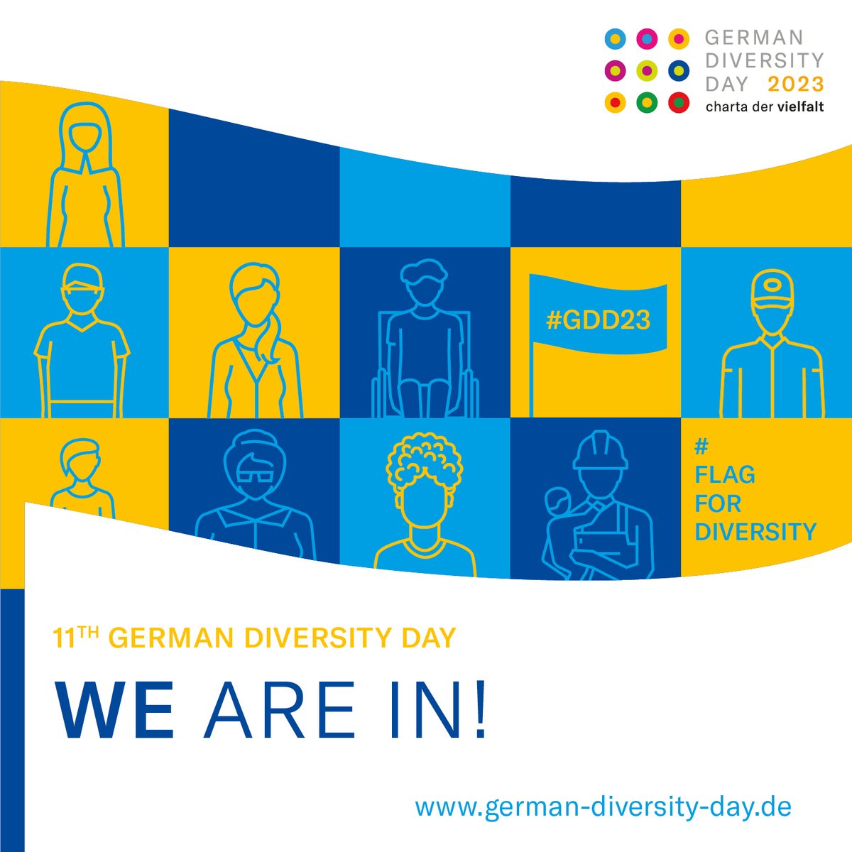 Today is German Diversity Day! As a member of the Diversity Charter, we are committed to variety and diversity in the workplace – for example with the help of our numerous employee resource groups. 

#DDT23 #FlaggeFürVielfalt #VielfaltVerbindet @ChartaVielfalt