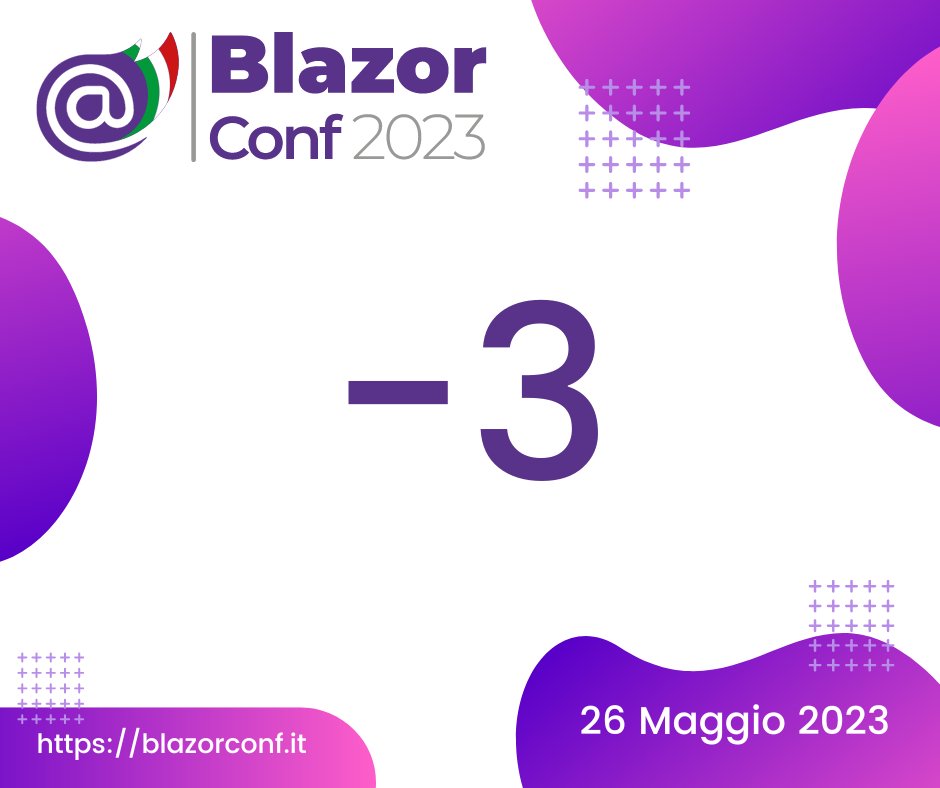 blazordevita's tweet image. Ultimi preparativi per la #BlazorConf2023, a breve gli iscritti riceveranno tutte le indicazioni per partecipare e il form per proporre le proprie domande a Steve Sanderson durante il Keynote! Non sei ancora iscritto? Fallo subito! #Blazor #wasm t.ly/TXIF