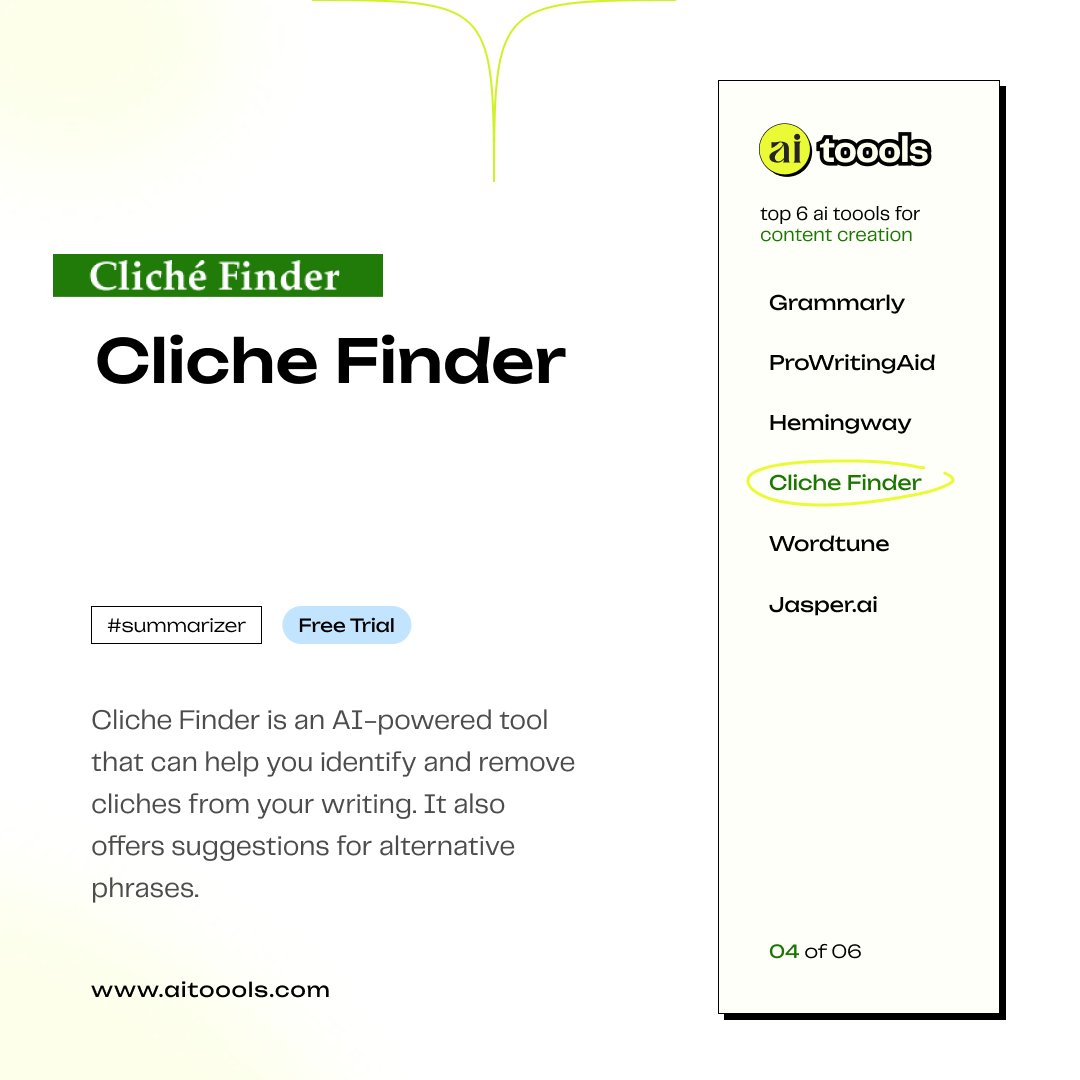 aitoools's tweet image. Unleash your creativity with these top 6 #AItoools for content creators! 🚀✨ Level up your game and bring your ideas to life. #CreativeTech #ContentCreationMadeEasy #InnovationAtYourFingertips 🎨📷🎥💡
@Grammarly