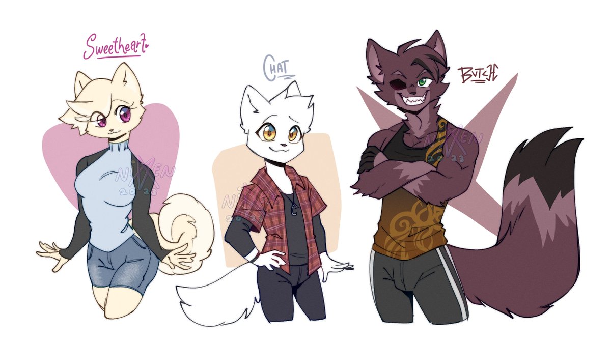 NyriaTamare's tweet image. Destressinh with redrawing old ocs :D

(god they are so old)
new vs old

#furryocs #furryart #ocs