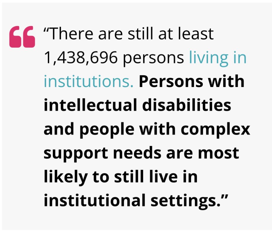 InclusionEurope's tweet image. Who won’t be taking part in the #DisabilityParliament today?

People locked up in so called care institutions. 
Nearly 1.5 million of them. 

#EndSegregation