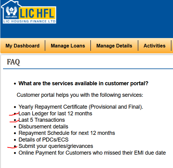 @LIC_HFL @NhbIndia Any update? please share case/ticket number on which you are working. Still I am getting error while logging complaint and some of the option missing frm Activities tag on LICHFL portal. In second screenshot list of service offering but in reality not available.@consaff