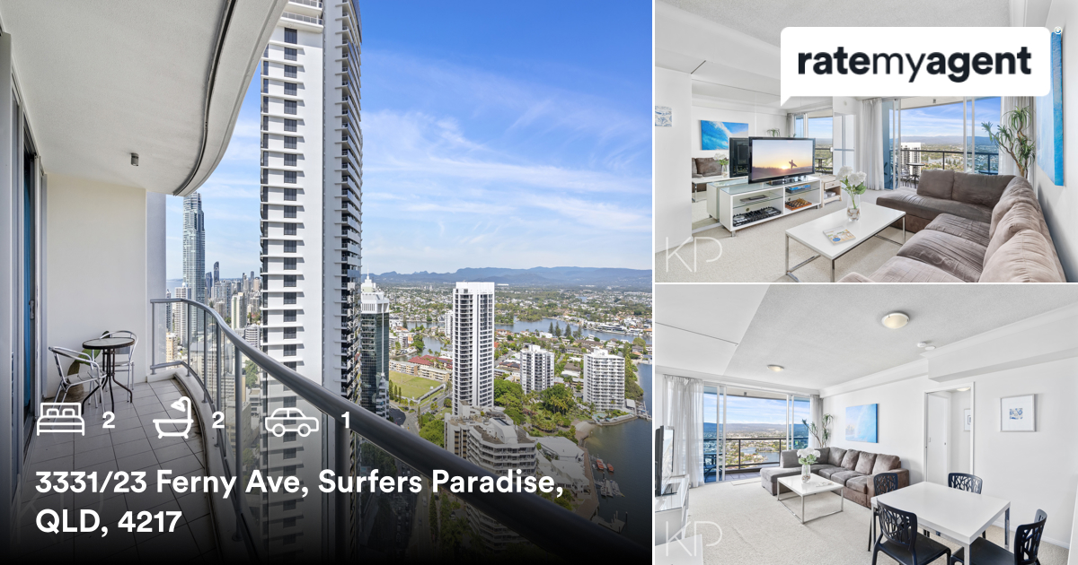 KatrinaPenelope's tweet photo. 🛌 2 🛀 2 🚘 1
📍 3331/23 Ferny Ave, Surfers Paradise, QLD, 4217

My latest sale on RateMyAgent.

https://t.co/Jw4UddOguy

...
#ratemyagent #realestate #Harcourts_Coastal_Broadbeach https://t.co/caihe4a8a2
