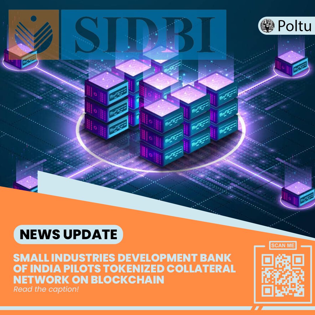 #SIDBI tokenized collateral network. #collaboration #cryptocurrency #CryptoCommunity #Crypto #blockchain #community