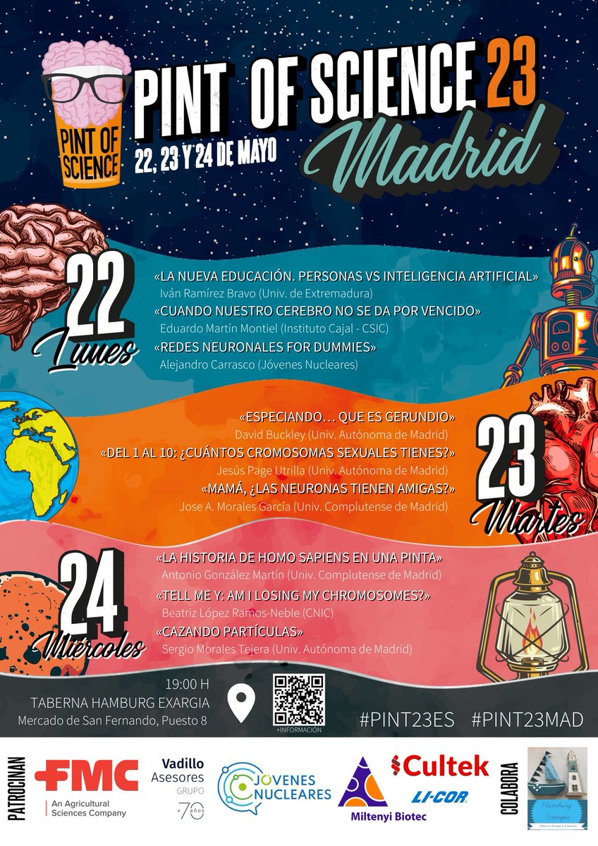 ¡Es hoy, es hoy, es hoy!
#PintOfScience #Pint23ES
#Pint23MAD