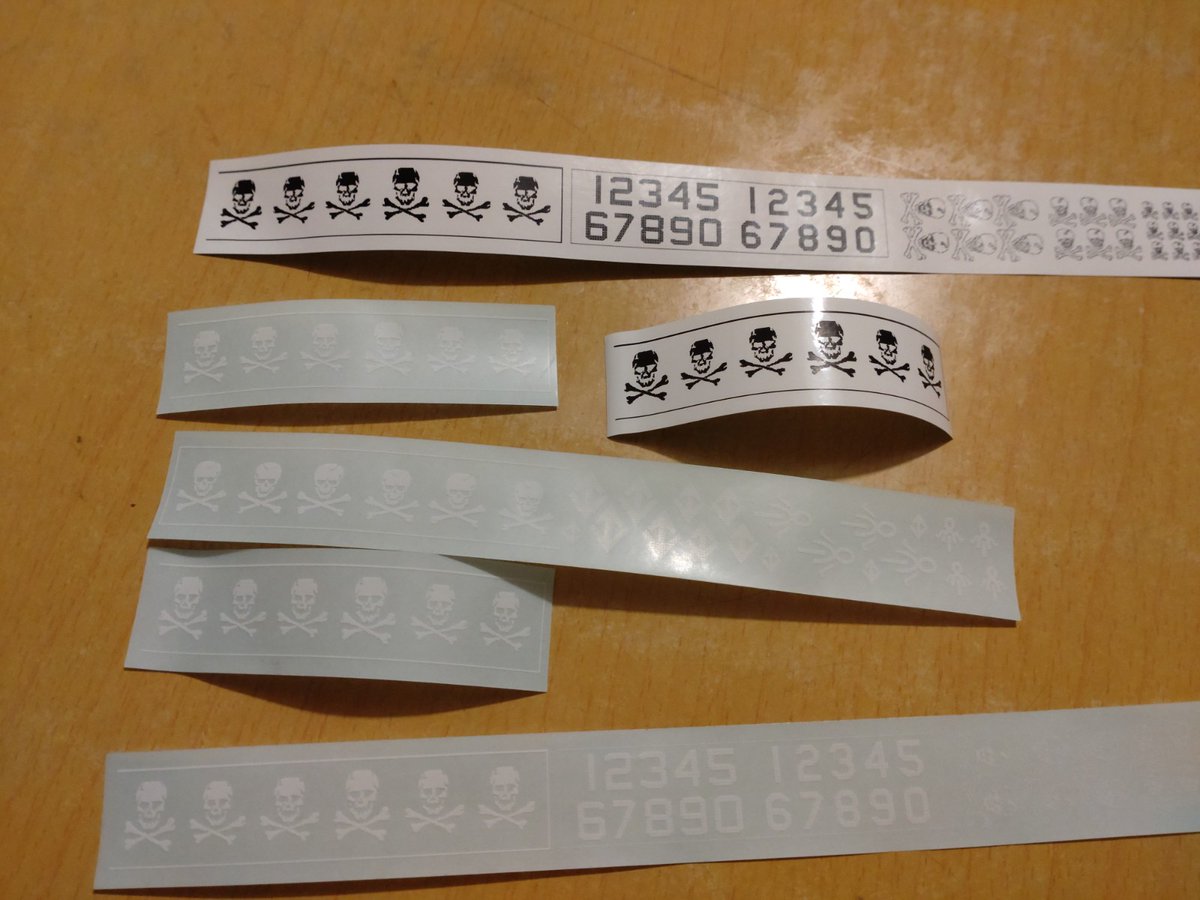 試作マクロス骷髏頭圖案和透明貼紙