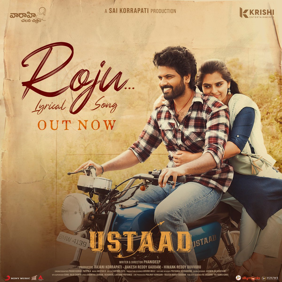 A.R.Rahman (@arrahman) on Twitter photo Best wishes to <a href="/Akeeva_B/">Akeeva B</a> and the whole team of #Ustaad
youtu.be/-ZrF7BcHr1w
<a href="/Simhakoduri23/">Sri Simha Koduri</a> <a href="/KavyaKalyanram/">KavyaKalyanram</a> <a href="/VaaraahiCC/">Vaaraahi Chalana Chitram</a> <a href="/krishient/">KRISHI Entertainments</a> <a href="/phani025/">phanideep</a> <a href="/rakeshreddy1224/">Gaddam Rakesh Reddy</a> @Himankd
#UstaadFirstSingle Best wishes to <a href="/Akeeva_B/">Akeeva B</a> and the whole team of #Ustaad
youtu.be/-ZrF7BcHr1w
<a href="/Simhakoduri23/">Sri Simha Koduri</a> <a href="/KavyaKalyanram/">KavyaKalyanram</a> <a href="/VaaraahiCC/">Vaaraahi Chalana Chitram</a> <a href="/krishient/">KRISHI Entertainments</a> <a href="/phani025/">phanideep</a> <a href="/rakeshreddy1224/">Gaddam Rakesh Reddy</a> @Himankd
#UstaadFirstSingle