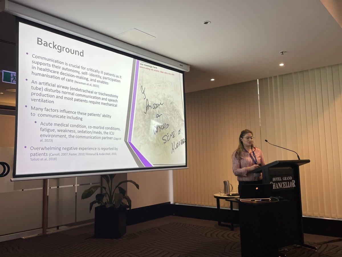 Charissa Zaga (@charissazaga) on Twitter photo Grateful for the opportunity to present at #SPAconf on our studies re defining and measuring effective #communication in #ICU patients with an artificial airway on behalf of our research team <a href="/UniMelbMDHS/">UniMelb MDHS</a> <a href="/Austin_Speech/">Austin Health Speech Pathology</a> <a href="/speechneuro/">Speech Neuroscience</a> <a href="/SueBerney/">Dr Sue Berney</a> <a href="/BellomoRinaldo/">Rinaldo Bellomo</a> et al Grateful for the opportunity to present at #SPAconf on our studies re defining and measuring effective #communication in #ICU patients with an artificial airway on behalf of our research team <a href="/UniMelbMDHS/">UniMelb MDHS</a> <a href="/Austin_Speech/">Austin Health Speech Pathology</a> <a href="/speechneuro/">Speech Neuroscience</a> <a href="/SueBerney/">Dr Sue Berney</a> <a href="/BellomoRinaldo/">Rinaldo Bellomo</a> et al