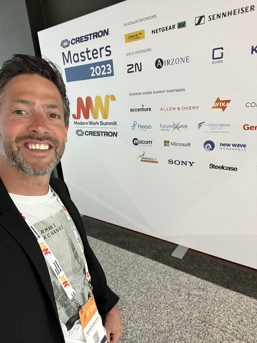 SpringbokBrecht's tweet image. Ready to rumble @Crestron #modernworksummit2023 in #greatcompany 🫶🙌🤩 #keynote about the impact on our well-being in remote, asynchrone and hybrid times 💡