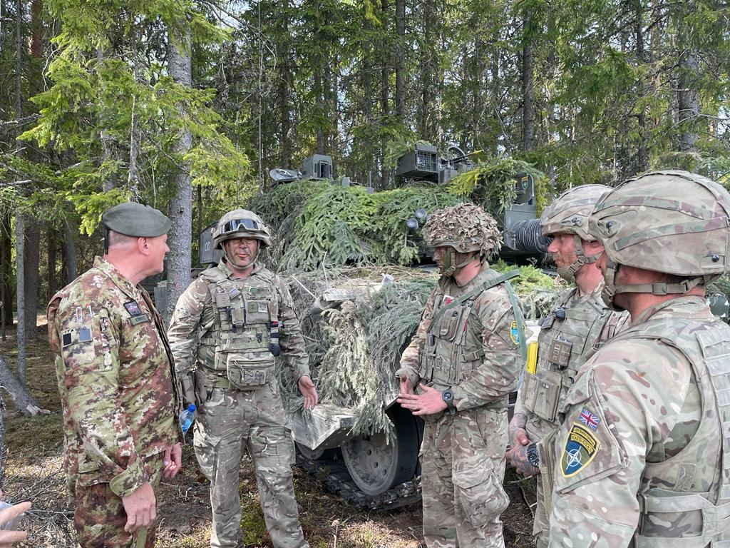 LANDCMD's tweet image. "Exercise #SPRINGSTORM 23 shows the Alliance commitment to defending every inch of our territory.”
Esercito Italiano (Italian Army) LGEN Nicola Zanelli, deputy commander NATO's Allied Land Command.
@Kaitsevagi, @DefenceHQ, @FrForcesEstonia, @Esercito
#WeAreNATO
#StrongerTogether