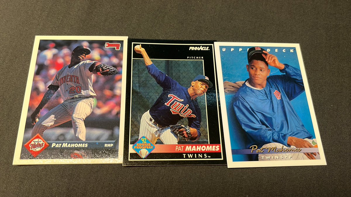 My kid got me diggin for old school JETER’s and I found these gems. #whoknewin92 <a href="/PatrickMahomes/">Patrick Mahomes II</a> Father’s Day is coming up…I’ll trade you! 😉