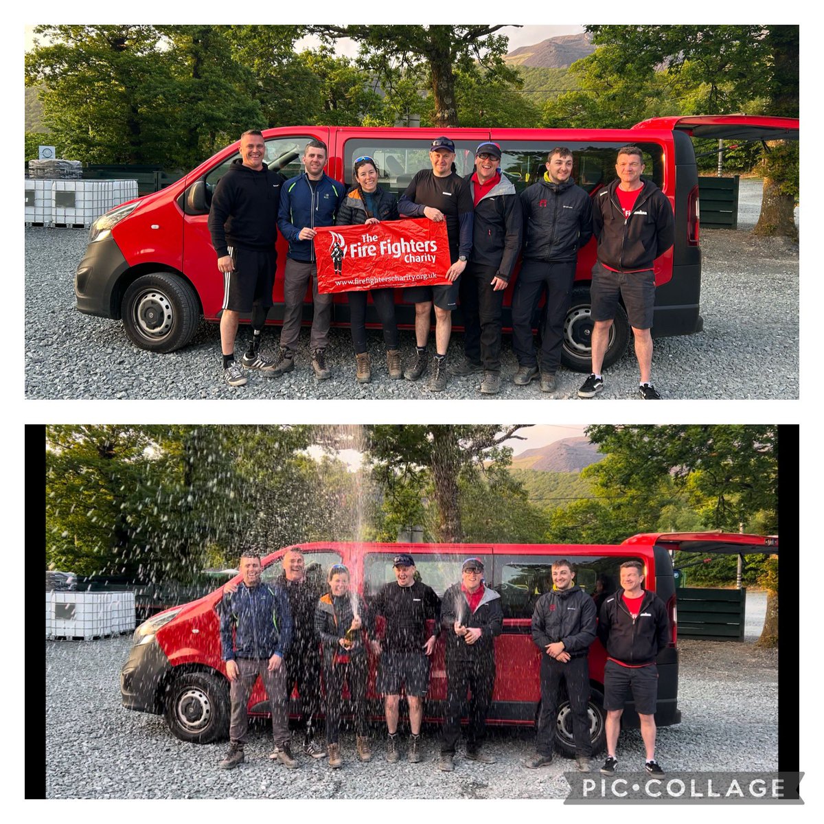 A late return home for the team from <a href="/HWFire/">Hereford & Worcester Fire and Rescue Service</a> @HWFireBGrove after an unbelievable challenge for the <a href="/firefighters999/">Fire Fighters Charity</a> <a href="/RidingThe3Peaks/">Riding the 3 Peaks</a> Completing the three peaks with cycling between each mountain. A massive well done from the driving team, a real pleasure to be there with you.