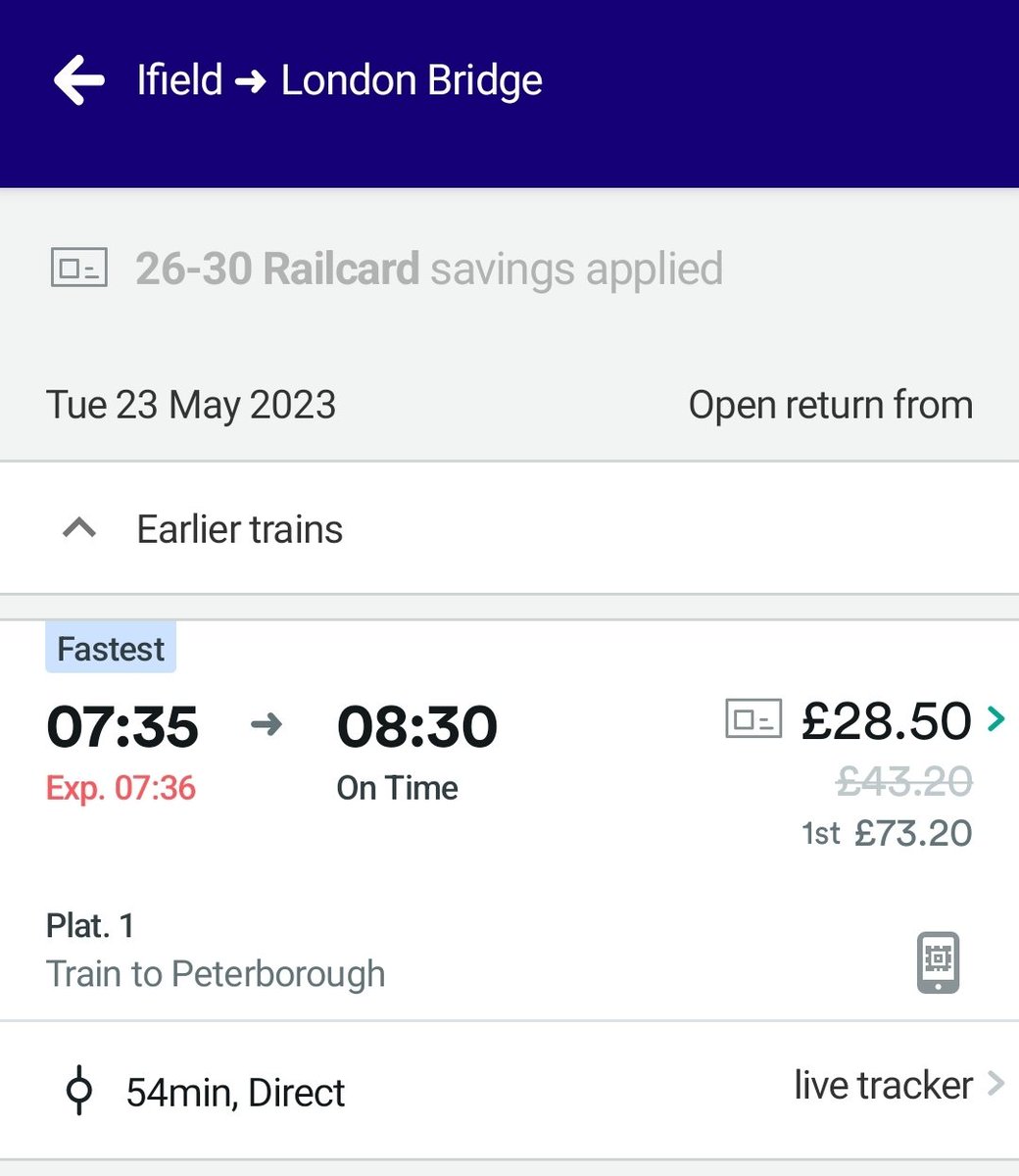 JamesyStreet's tweet photo. @thetrainline Hi, can you advise why splitfare has been removed as an option for IFI-LBG? 

I can manually split the fare to reduce the price, so not sure why the option has gone? https://t.co/sfignIQWy6